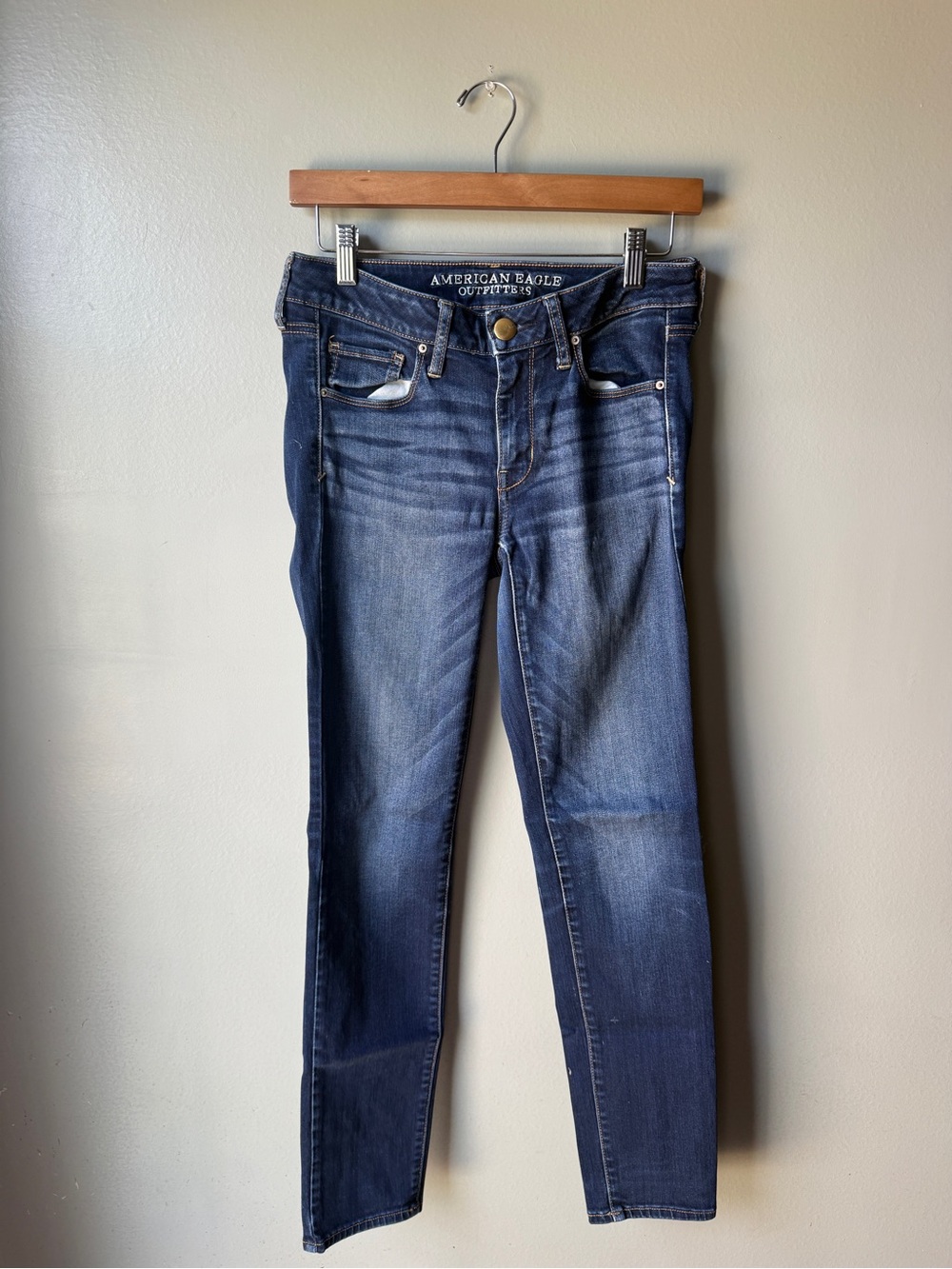 American Eagle Skinny Jeans Women’s Size 4 Regular Dark Wash Stretch Denim